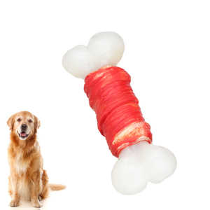 Dog toy made of nylon and natural rubber Bone-shaped design for aggressive chewing dogs Tough chew toy