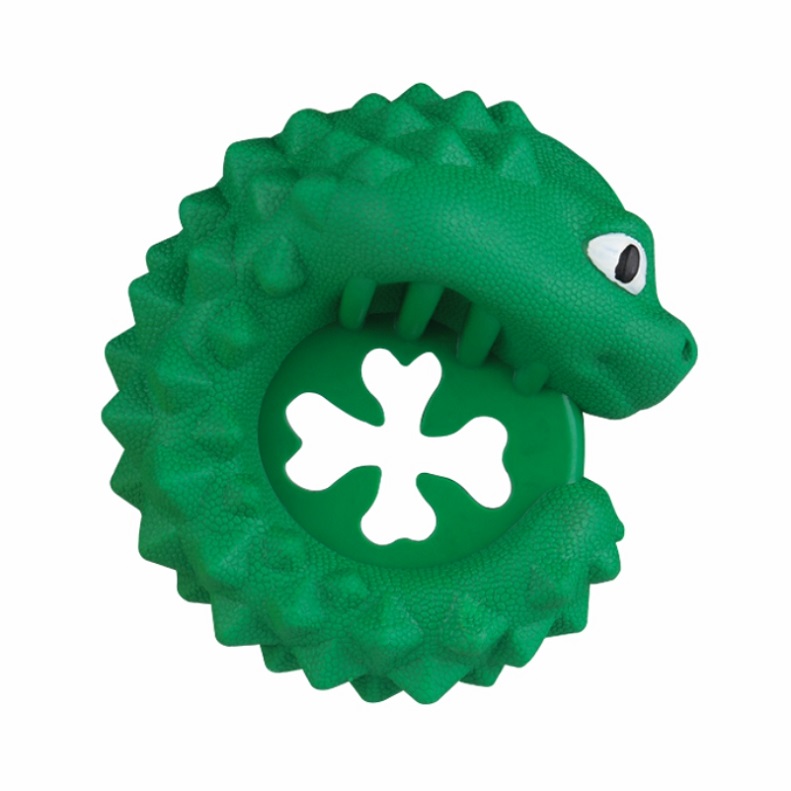Leaky Dog Toy Made of 100% Natural Rubber Chewy Massage Teeth Tough Chew Toy