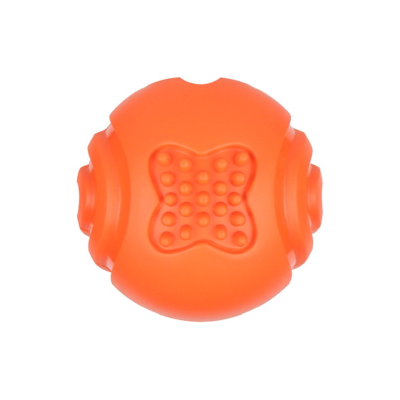 Factory Wholesale Pet Supplies Rubber Dog Teeth Cleaning Dog Toy Treat Dispensing Ball