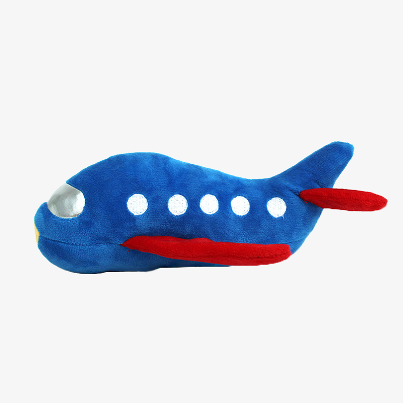 Durable Cute Stuffed Pet Plush Toys Teething Squeaky Soft Plush Air Plane Pet Chewy Toy for Puppy Small Breeds