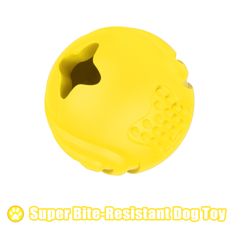 The New Leaking Toy Ball Is Suitable for Small And Medium Chewing, Made of Natural Rubber, Natural And Non-toxic, Good for Training, Teething, Weight Management