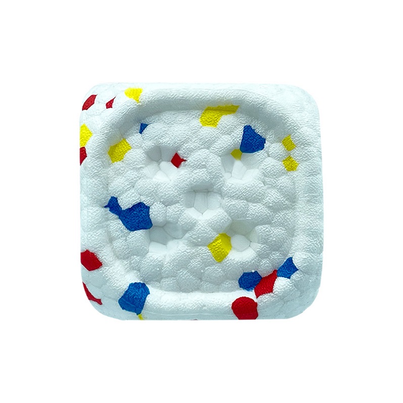 Square Dice Design Dog Toy with Eco-friendly E-TPU Material To Make Chewy Floating Dog Toy