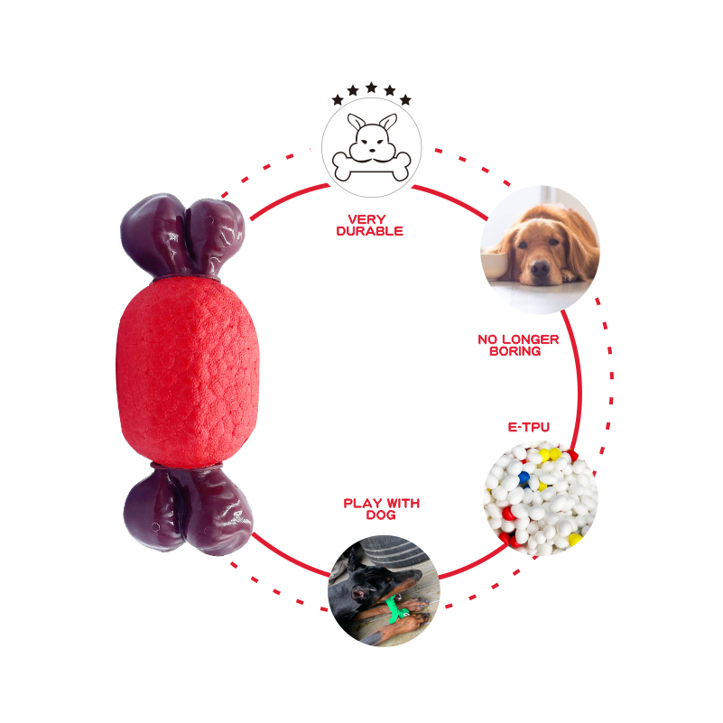 Affordable E-TPU And Nylon Toys Chewable Eco-Friendly Help Dogs Relieve Durable Chew Dog Toys