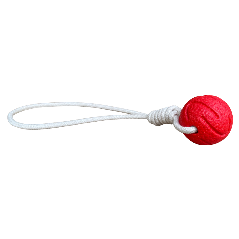 The Dog Interactive Ball Is Made of Eco-friendly E-TPU Material And Chewy Knots To Make A Dog Toy Ball with Rope