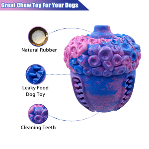 2022 New Launch Rubber Pine Cone Toy Suitable for Medium And Large Dogs To Clean Their Teeth And Grind Their Teeth To Withstand Strong Chewing by Dogs