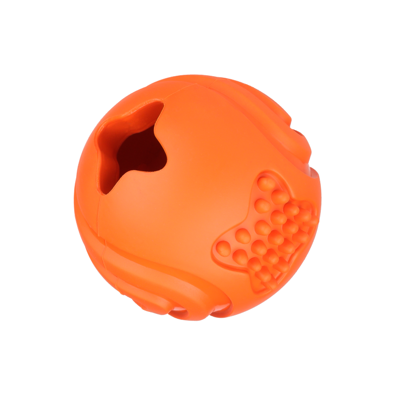 Factory Wholesale Pet Supplies Rubber Dog Toy Ball Teeth Cleaning Ball Treat Dispensing Ball