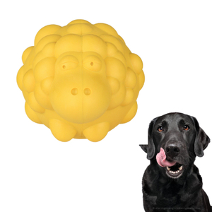 OEM/ODM Pet Toys Rubber Indestructible Dog Indestructible Sheep Dog Food Chewing Toys