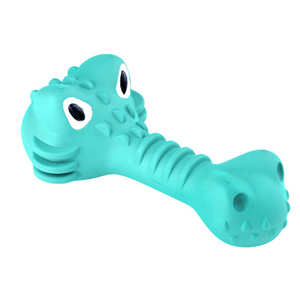 Animal Crocodile Design Squeaky Rubber Bite Chewing Toy Teeth Cleaning Super Indestructible Chewing Toy