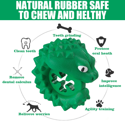Novelty Chameleon Shaped Natural Rubber Chewy Suitable for Medium To Large Chewable Leaky Food Dog Toys
