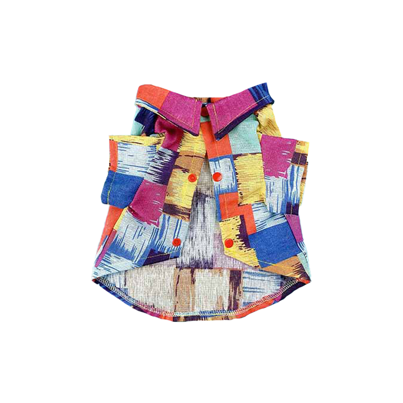 High Value Mixed Color Design Dog Shirt Is Made of Soft And Comfortable Cotton, Cute And Fashionable Dog Clothes
