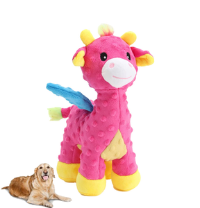 Fawn New Design New Arrival Plush Squeak Dog Toy Teeth Cleaning Molar Chew Toy Made of High Quality PP Cotton Interactive Plush Toy