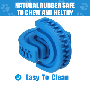 Novelty And Fun Rolling Screw Ball Natural Dog Chew Feeder Tooth Cleaning Treat Dispenser Made of Natural Rubber Safe And Non-toxic Dog Chew Toy