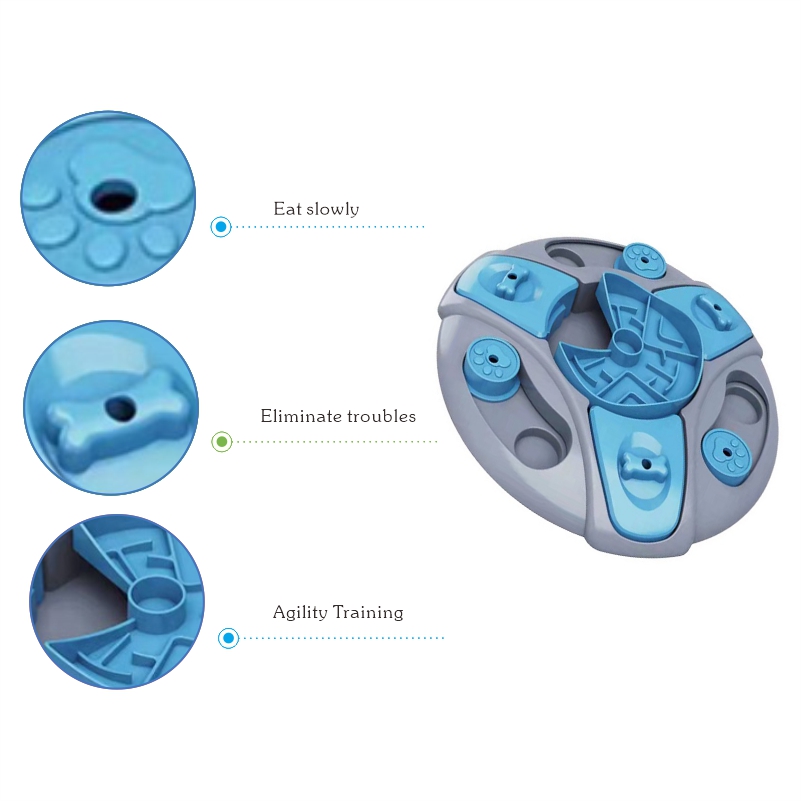 Made of High Quality Materials That Won't Cut Your Dog's Mouth Hide And Slide Dog Puzzle Feeder