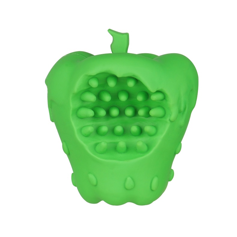 Rubber Dog Toy Manufacturer Apple Shape Helps Dogs Clean Their Teeth Chewy Rubber Dog Toys That Squeak