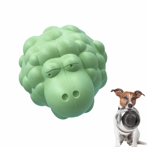 Rubber Dog Toy Manufacturer Small Sheep New Design Chewy Clean Teeth Squeaky Dog Chew Toy