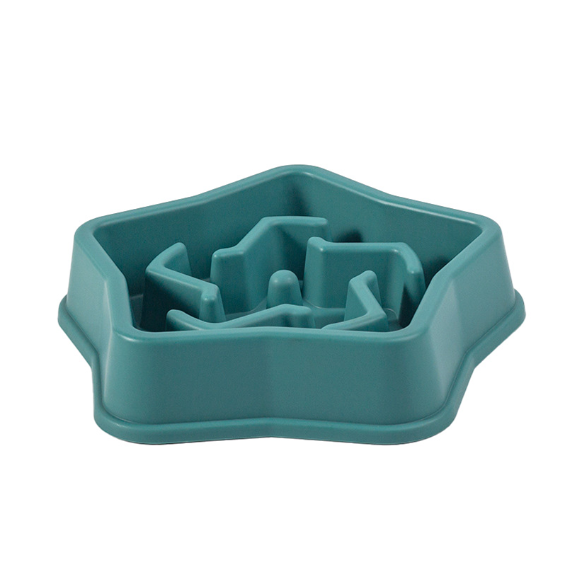 Pet Food Dispenser Star Shape Design High Quality PP Material Interactive Toy Slow Food Tray