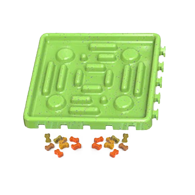 2022 New Product Environmental Protection And Safety Material Puzzle Four Grid Design Dog Food Bowl Tray
