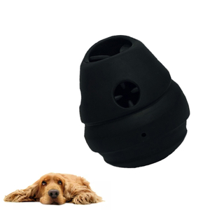 Wholesale Natural Rubber Chewing Squeaky Dog Toy Feeder Leaking Dispenser Puzzle Chewy Dog Interactive Toy Bite Resistant