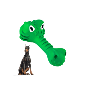 Wiggi Alligator Design Easy Cleaning Rubber Dog Toy Manufacturer Rubber Squeak Dog Chew Toy