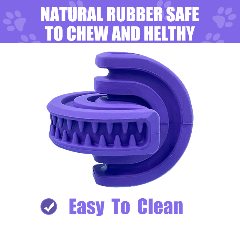 Clean Teeth Natural Rubber Eco-Friendly Pet Toys Non-toxic Customizable Leaky Food Dog Toys