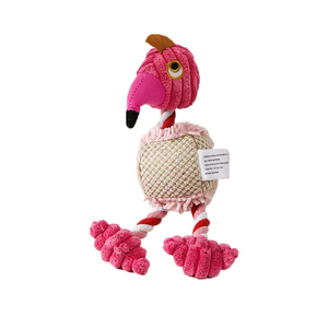 BAKE Dog Toys, Stuffed Dog Toys for Small Medium Large Dogs, Squeaky Dog Chew Toy with Crinkle Paper, Outdoor Puppy Toys Interactive Tough Plush Rope Toys