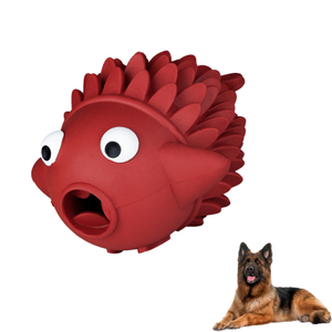 2022 New Dog Treat Dispenser Novelty Fish Shape Design To Help Dogs Clean Their Teeth Funny Dog Toys