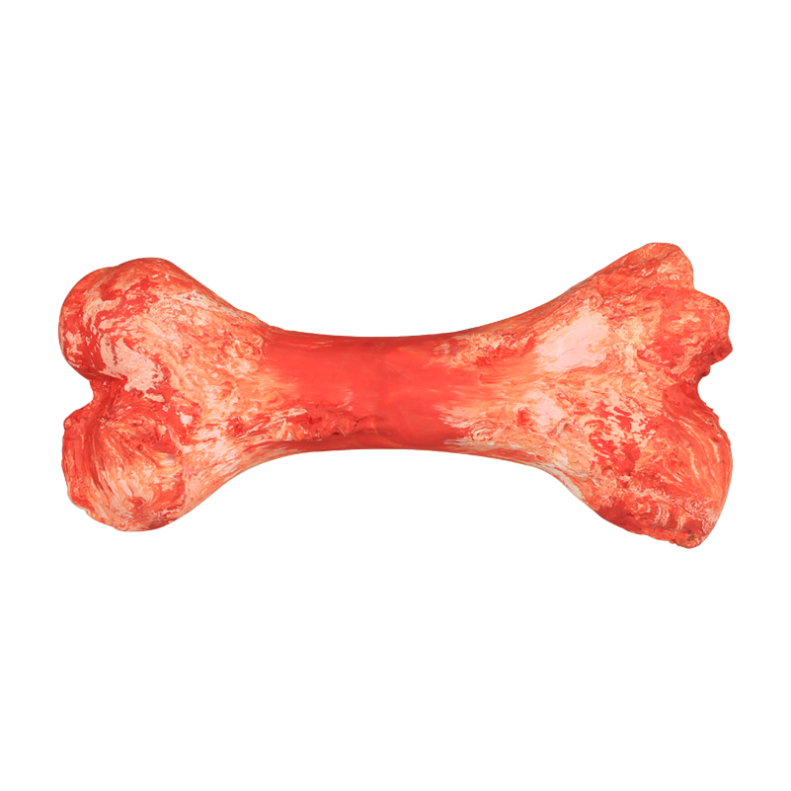 Chewy Christmas Dog Toys Made of 100% Natural Rubber Bone Shaped China Toys for Bored Dogs