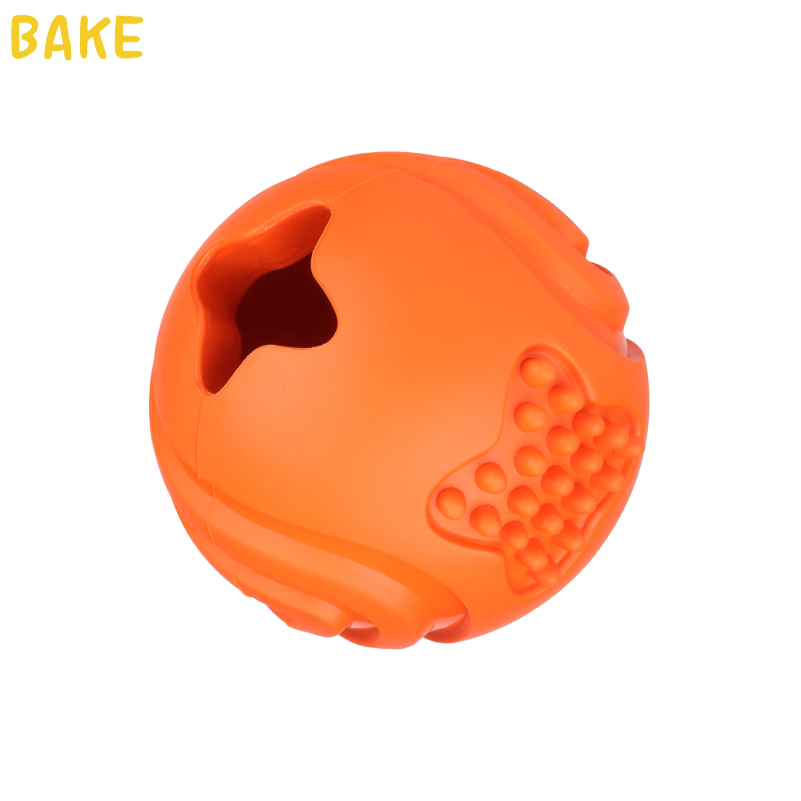 The Best Interactive Treat Dispensing Dog Toy Ball Made of 100% Natural Rubber