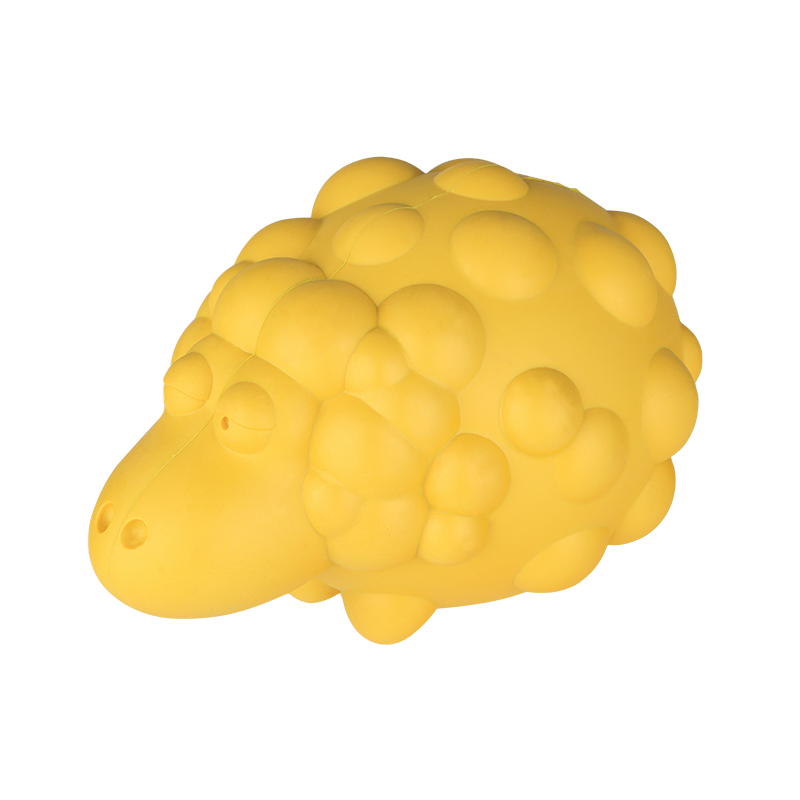 Sheep Shape Toy Clean Teeth Chew Dog Pet Toy Lovely Rubber Squeaky Toy Manufacturer Wholesale Custom Products