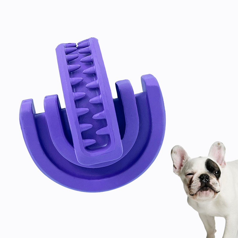 Wholesaler Dog Food Dispenser Toy Made of 100% Natural Rubber durable dog toys for cheap