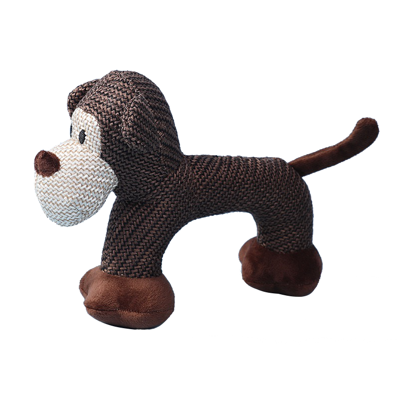 New Fun Little Animals Made of Natural Cotton Non-toxic Safe for Small Dogs Chewing Squeaky Dog Toys