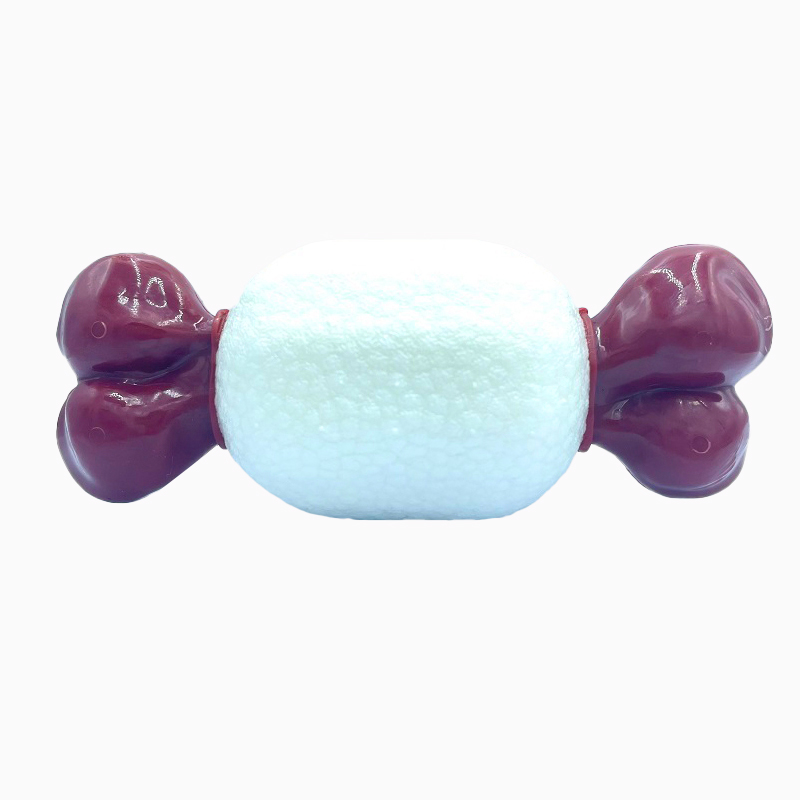 Nylon + E-TPU Dual-material Design Bone Dog Chew Toy Helps Dogs Clean Their Teeth Nylon Chew Dog Toy 