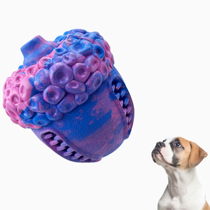 New Color Mixed Natural Rubber Fruit Dog Durable Chew Toy Squeak Sounding Dog Toys