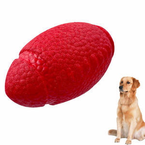 E-TPU Rugby Design Non-toxic Eco-Friendly High Resilience Durable Dog Chew Toy Waterproof Pet Toy 