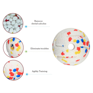 New Eco Friendly E-TPU Interactive Chewing Dog Toy Ball High Rebound Bite-Resistant Indestructible for Aggressive Chewers