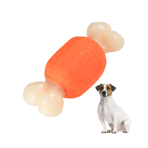 2022 New Nylon Material And ETPU Made of Durable Bulldog Bone Shape Design OEM Surprise Dog Toys