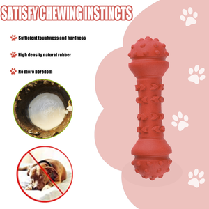 The Shape of The Bone Attracts The Puppy To Chew And Clean The Teeth. Made of Natural Rubber, It Is Safe And Non-toxic